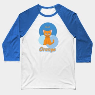 Colorful Chat Orange Baseball T-Shirt
